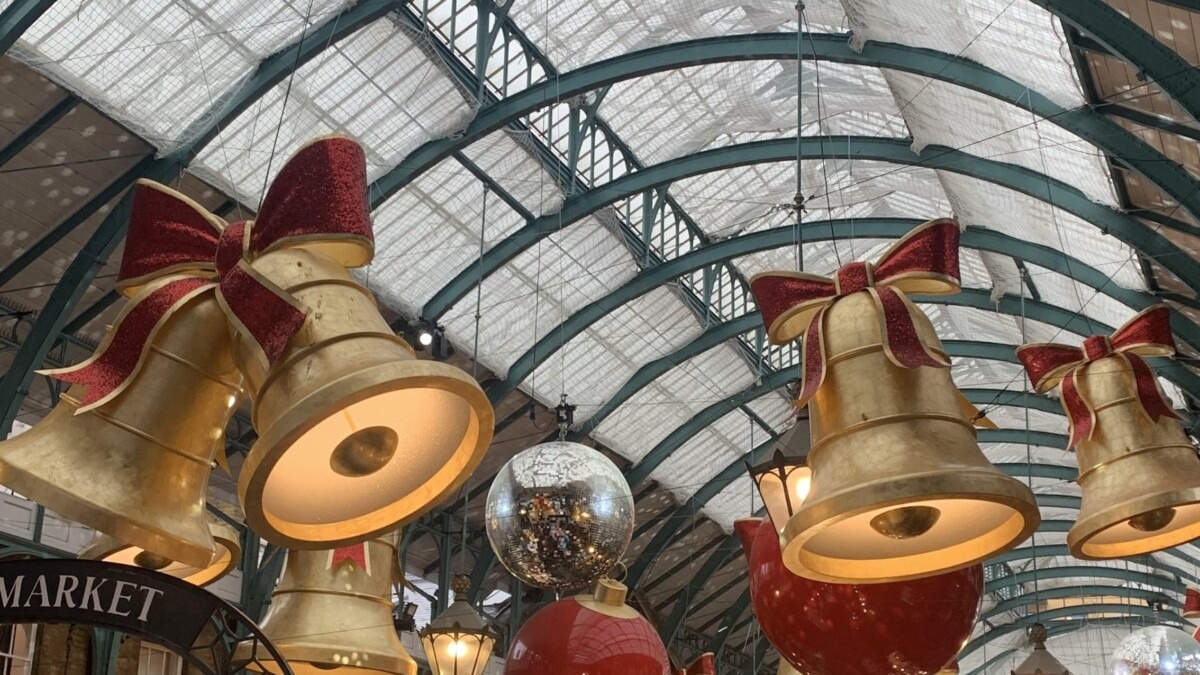 Londen met Kerst Vakantie in Verenigd Koninkrijk Apple Market, London